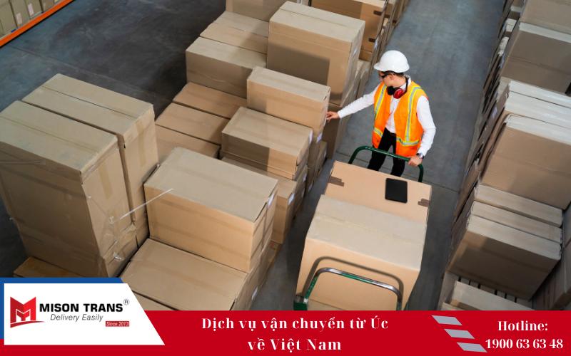 Quy trình vận chuyển hàng từ Úc về Việt Nam của của Mison Trans