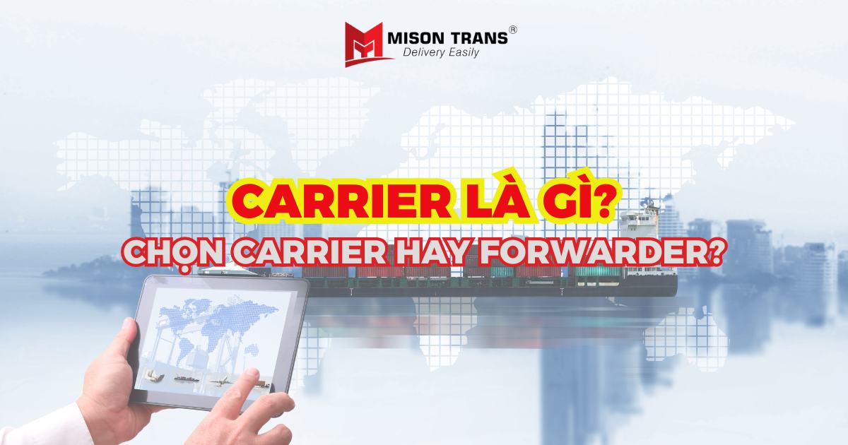 Carrier là gì trong xuất nhập khẩu? Chọn Carrier hay Forwarder?