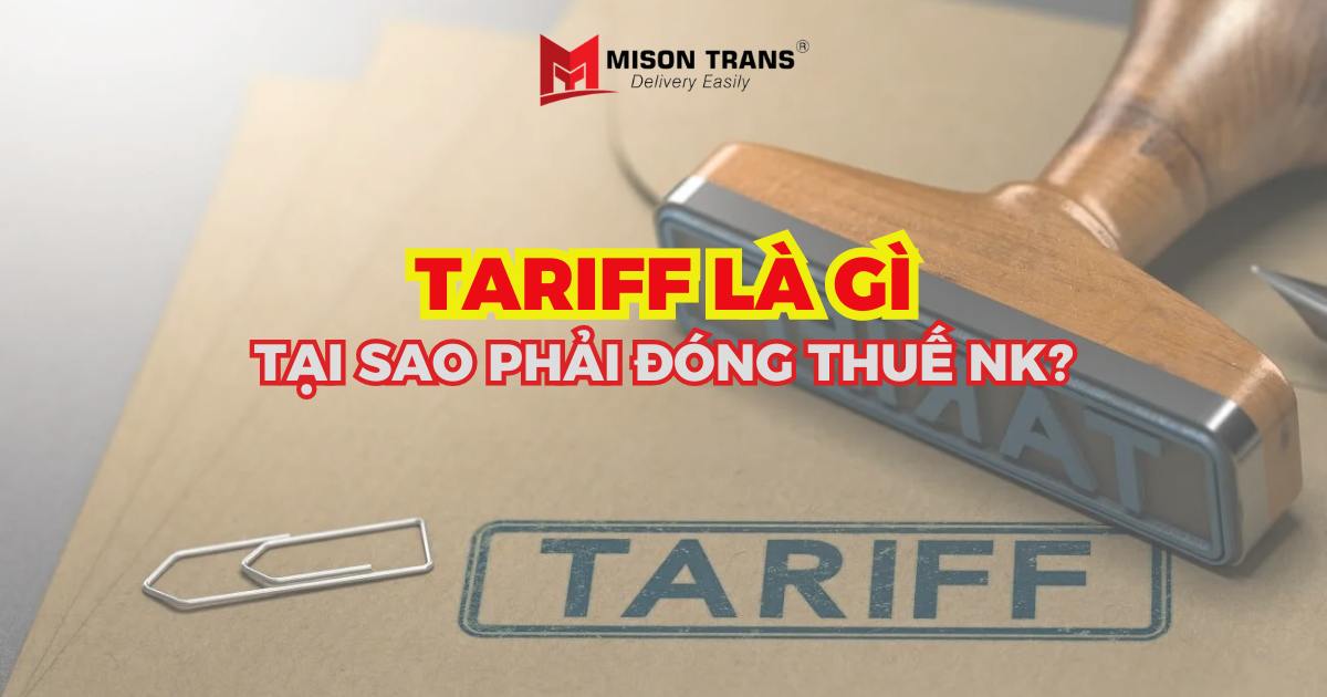 Tariff là gì? Tại sao phải đóng thuế nhập khẩu?