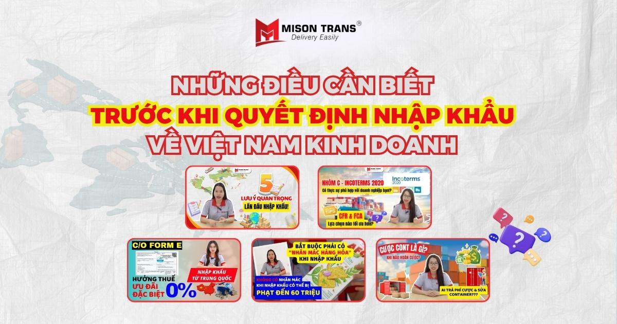 Những điều cần biết trước khi nhập khẩu hàng hóa về Việt Nam