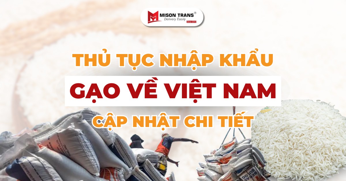 Thủ tục nhập khẩu gạo về Việt Nam: Hồ sơ, giấy phép & quy trình!