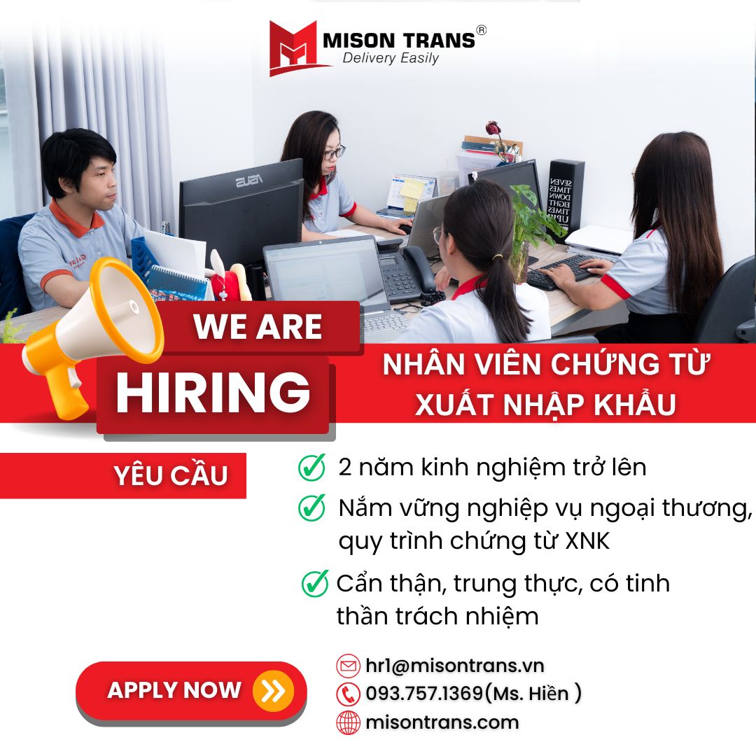 NHÂN VIÊN CHỨNG TỪ XUẤT NHẬP KHẨU