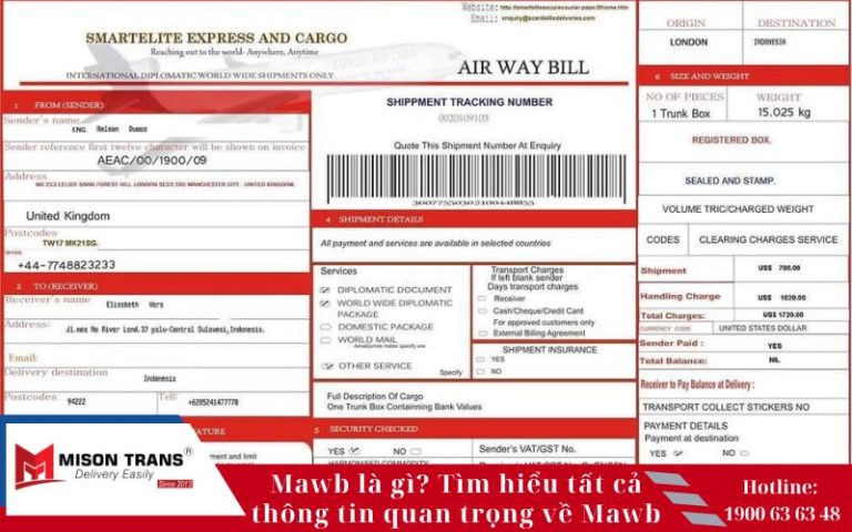 Mawb là gì? Tìm hiểu tất cả thông tin quan trọng về Mawb