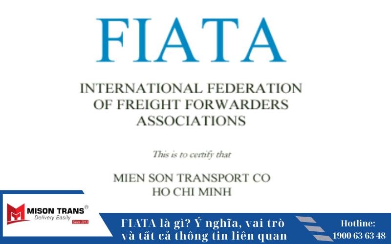 FIATA là gì_ Ý nghĩa, vai trò và tất cả thông tin liên quan