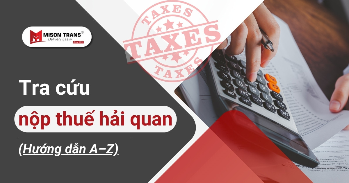 Tra cứu nộp thuế hải quan & tình trạng tờ khai | Hướng dẫn A–Z