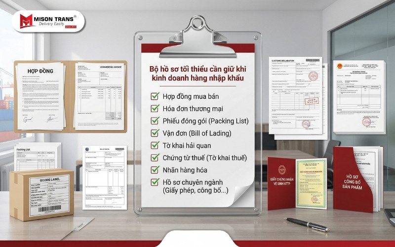 Bộ hồ sơ tối thiểu doanh nghiệp nên lưu để chứng minh hàng nhập khẩu hợp pháp