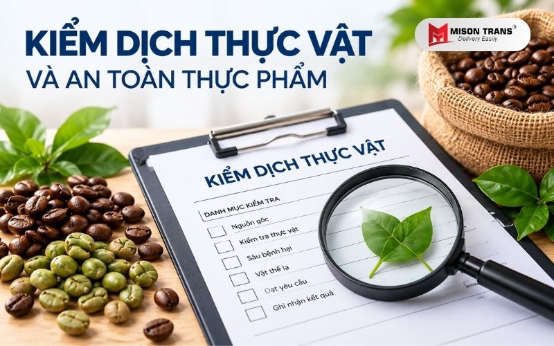 Kiểm dịch thực vật và kiểm tra an toàn thực phẩm đối với cà phê hạt nhập khẩu