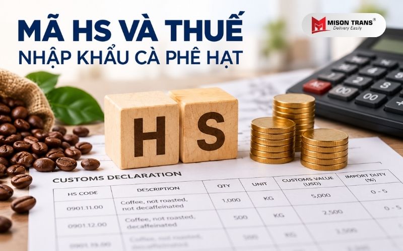 Mã HS cà phê hạt và thuế nhập khẩu cà phê vào Việt Nam