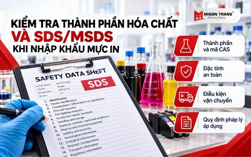 Kiểm tra thành phần hóa chất và SDS/MSDS